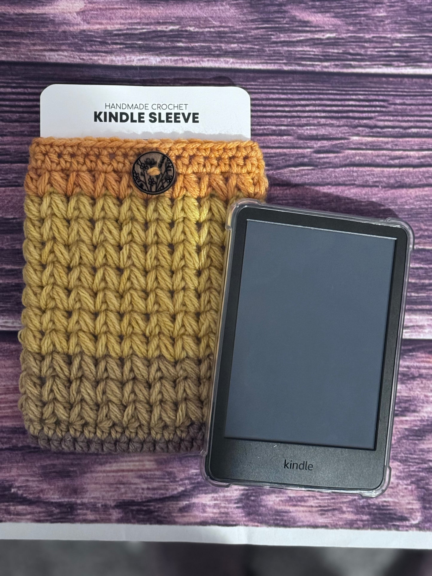 Custom Crochet Kindle Sleeve